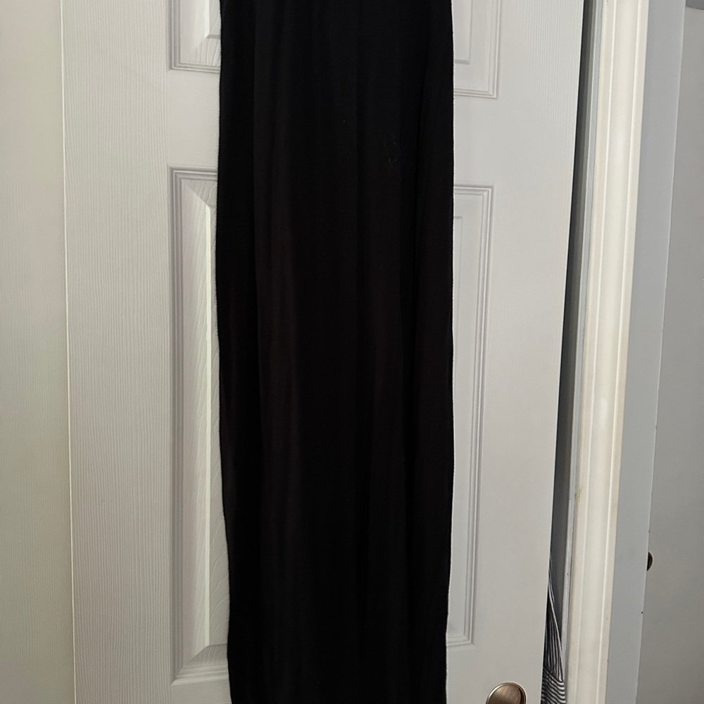 Casual Black Maxi Skirt